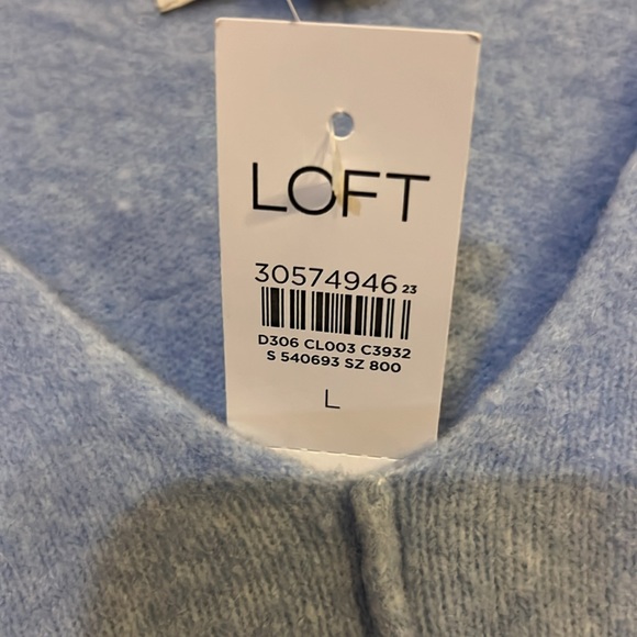 NWT Loft V Neck sweater, Size Large - Picture 3 of 8